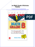 Free Download Must Know Math Grade 8 Nicholas Falletta Full Chapter PDF