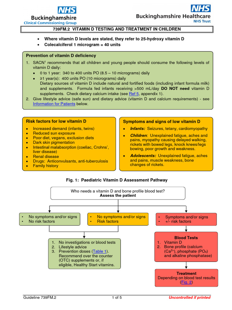 Guideline 739FM PDF Vitamin D Vitamin