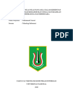 Implementasi Nilai Nilai Pancasila Dalam Kehidupan Kampus Di Tengah Kemajemukan Sosial Dan Keadilan Bernbangsa Dan Bernegara