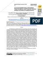 The Impact of Competitiveness, Information Technology, Risk Perception, and Financial Literacy On The Intention To Invest in Cryptocurrency