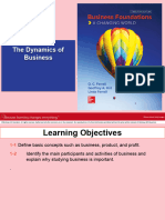Topic 1 The Dynamics of Business