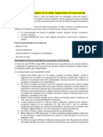 Factores determinantes de la salud-Epidemiología