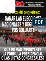 Elecciones Nacionales y Regionales en Agenda