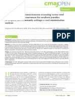 Cost Savings With Transcutaneous Screening Versus Total Serum Bilirubin Measurement For Newborn Jaundice in Hospital and Community Settings - Mcclean