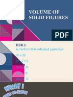 Volume of Solid Figures