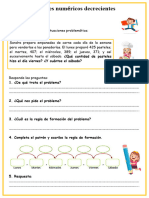 2 FICHA MAT. Patrones Numéricos Decrecientes