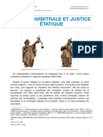 Justice Arbitrale Et Justice Étatique