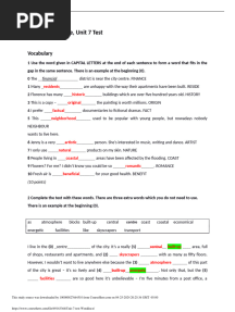 Unit 7 Test Word