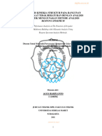 Analisis Kinerja Struktur Pada Bangunan Bertingkat Tidak Beraturan Dengan Analisis Dinamik Menggunakan Metode Analisis