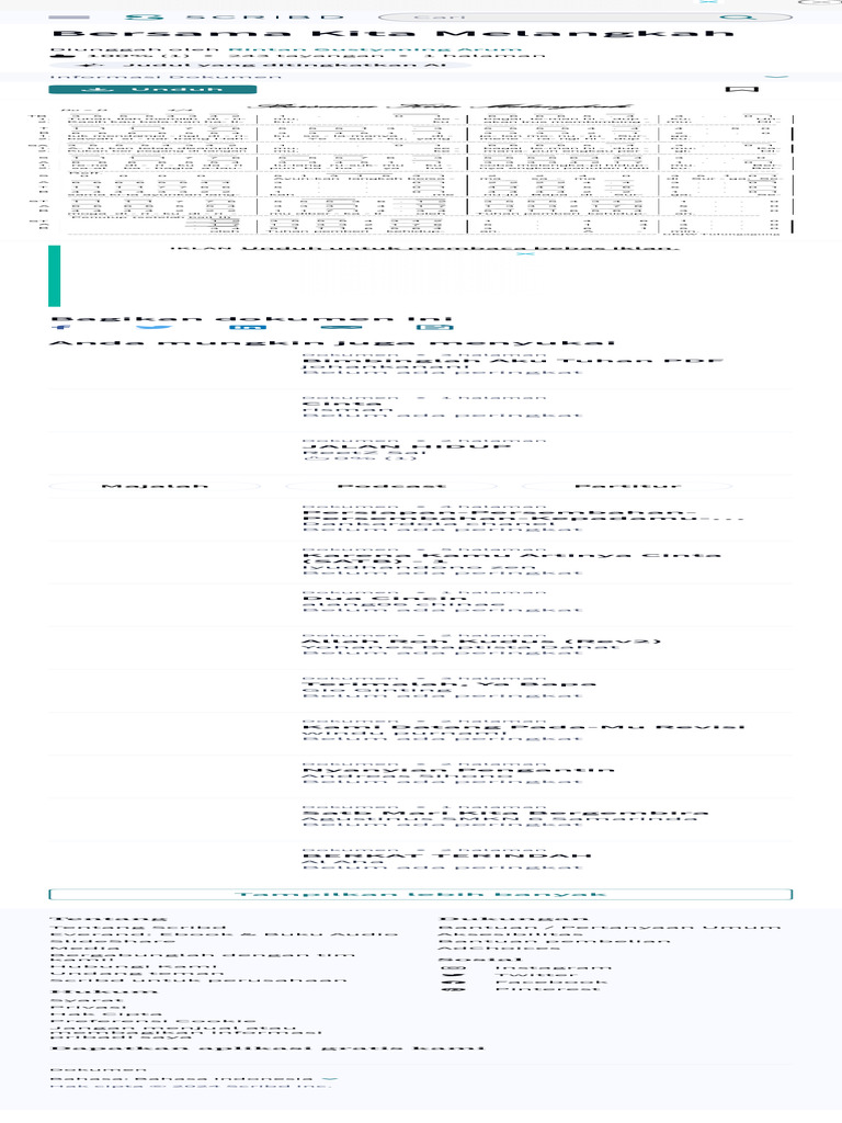 Bersama Kita Melangkah: Lagu Rohani | PDF