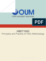 HBET1503 Principles & Practice of TESL Methodology Notes