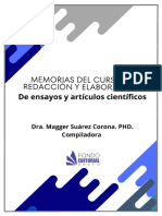 Memorias Del Curso de Redaccion y Elaboracion de Ensayos y Articulos Cientificos