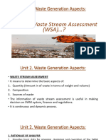 Unit 2. Waste Generation Aspects