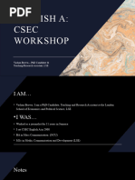 CSEC English A: Memo & Notice Formats | PDF | Memorandum