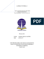 Laporan Tutorial 2: Diajukan Untuk Memenuhi Tugas Mata Kuliah Pembelajaran PKN Di SD Tutor Pembimbing