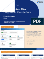 Panduan Teknis Fitur Pengelolaan Kinerja Guru - Untuk Guru