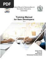 Training Manual Vol I