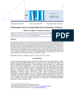 Mathematical Values in Turkish High Scho