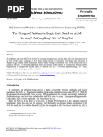 The Design of Arithmetic Logic Unit Based On ALM