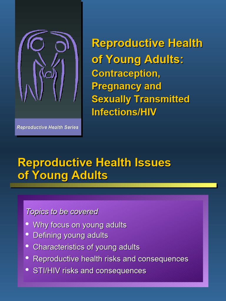 Young Adults' Reproductive Health Risks | PDF | Sexually Transmitted ...