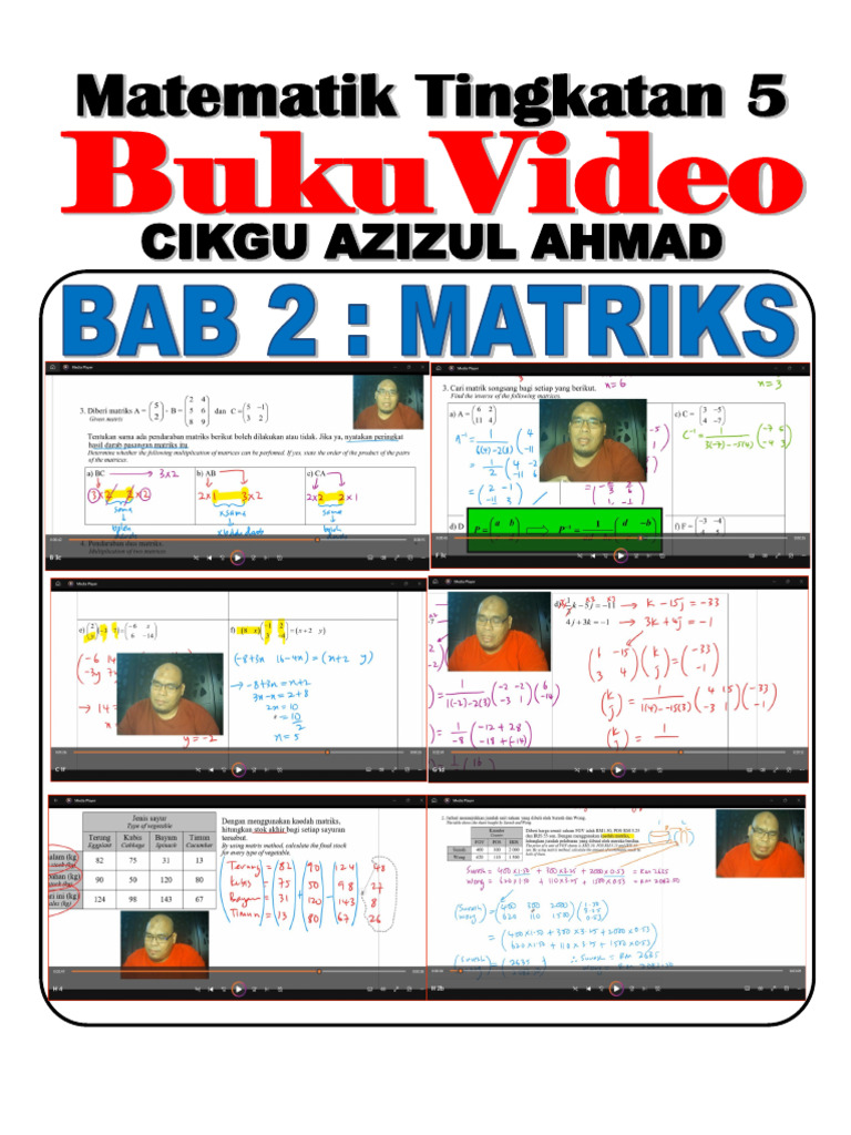 Peringkat dan Operasi Matriks F5 | PDF | Matrix (Mathematics ...