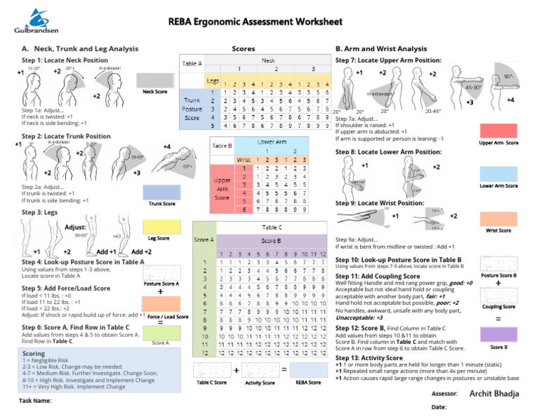 Ergonomic Assessment Pdf Anatomical Terms Of Motion