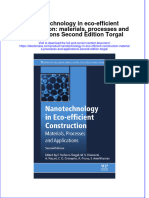 Free Download Nanotechnology in Eco Efficient Construction Materials Processes and Applications Second Edition Torgal Full Chapter PDF