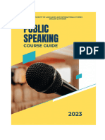 2022-2023.public Speaking. Course Guide. Level 5
