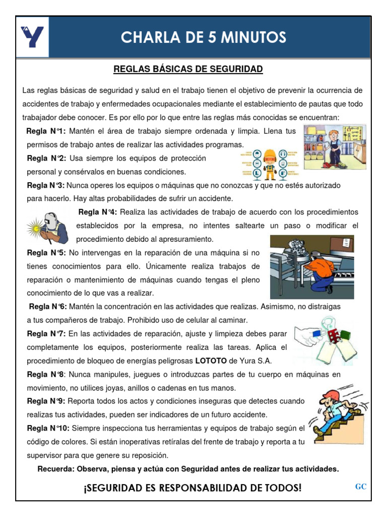 Reglas Básicas de Seguridad | PDF | Crecimiento personal y profesional ...