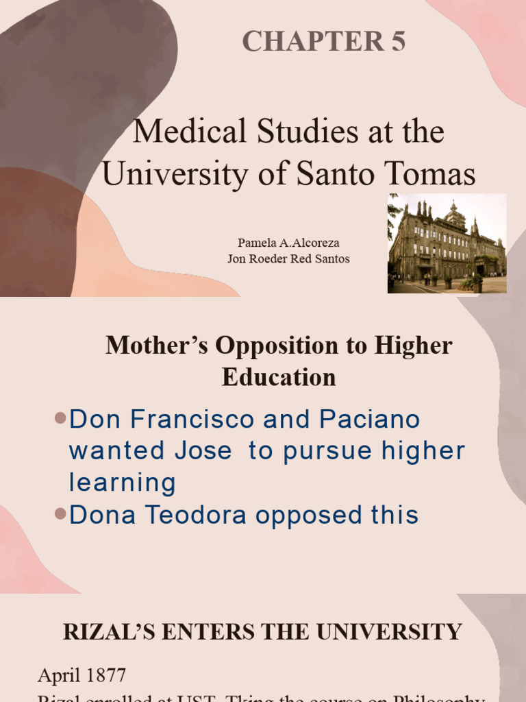 Rizal's Medical Studies at UST | PDF