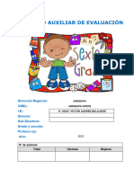 Registro Auxiliar de Evaluación