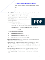 Short Notes and Formulae Class XII Maths