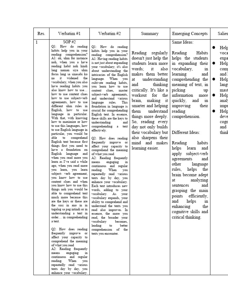 Thematic Analysis Download Free Pdf Reading Comprehension Vocabulary
