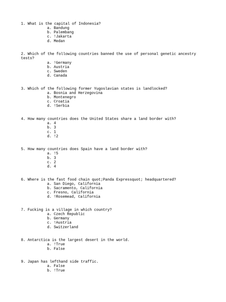 Trivia Questions and Answers Guide | PDF | Hanna Barbera