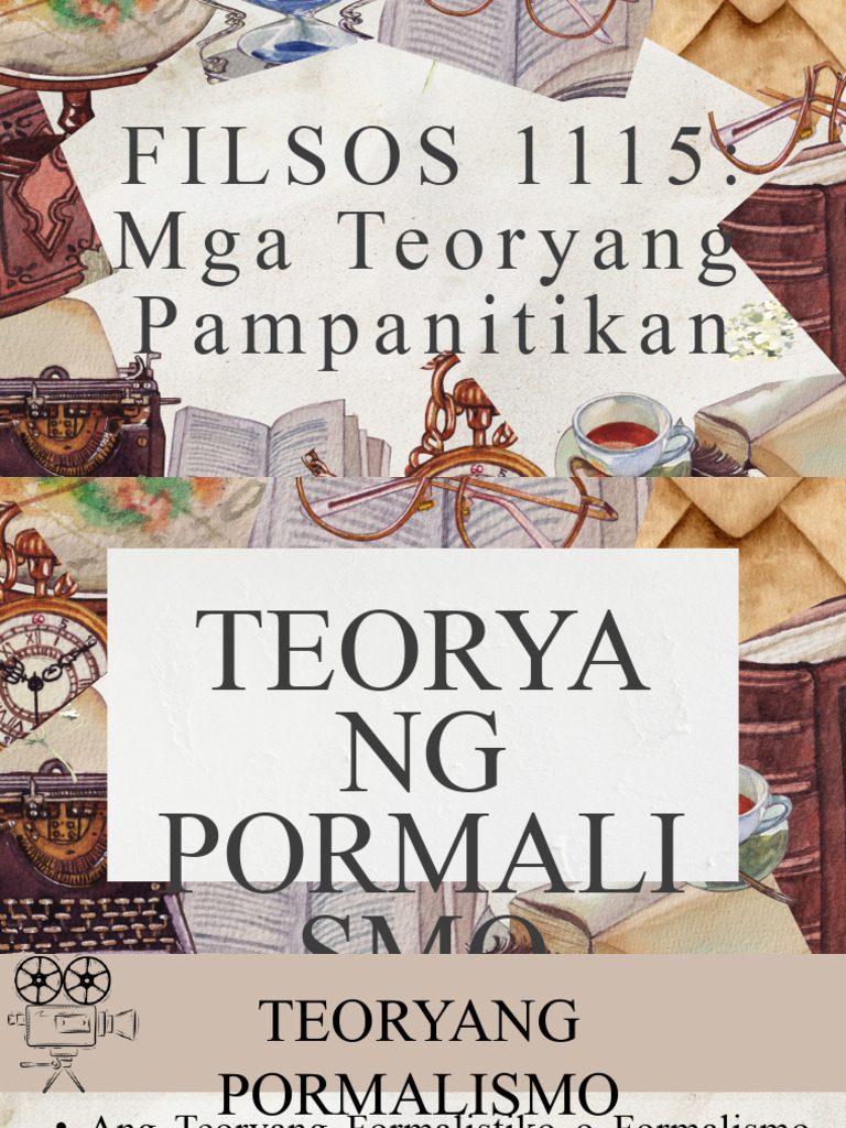 Teoryang Pormalismo Parubio Pdf