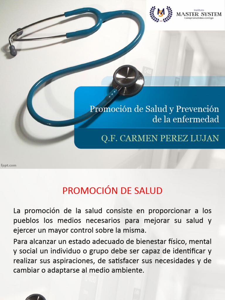 Promoción Y Prevención De La Salud Pdf Asistencia Sanitaria