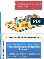 Exigencias de Atencion y Educacion Como Un Derecho