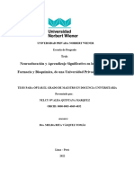 Neuroeducación y Aprendizaje Significativo en Los Discentes de Farmacia y Bioquímica, de Una Universidad Privada, Lima - 2021