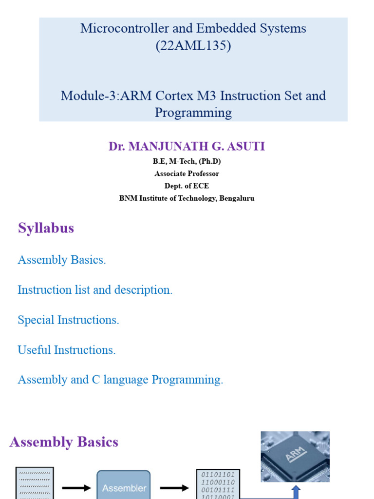 ARM Cortex M3 Programming Guide | PDF | Assembly Language | Bit
