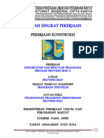 Uraian Singkat Pekerjaan Fisik Sekolah Riau 2 2023