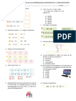 Segunda Evaluacion de Los Aprendizajes