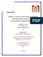 Design A Manual Mechanical System For Measuring Air Jet Flow Velocities in Three Dimensions