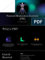 Postural Restoration Institute (PRI) : By: Anthony Mejia