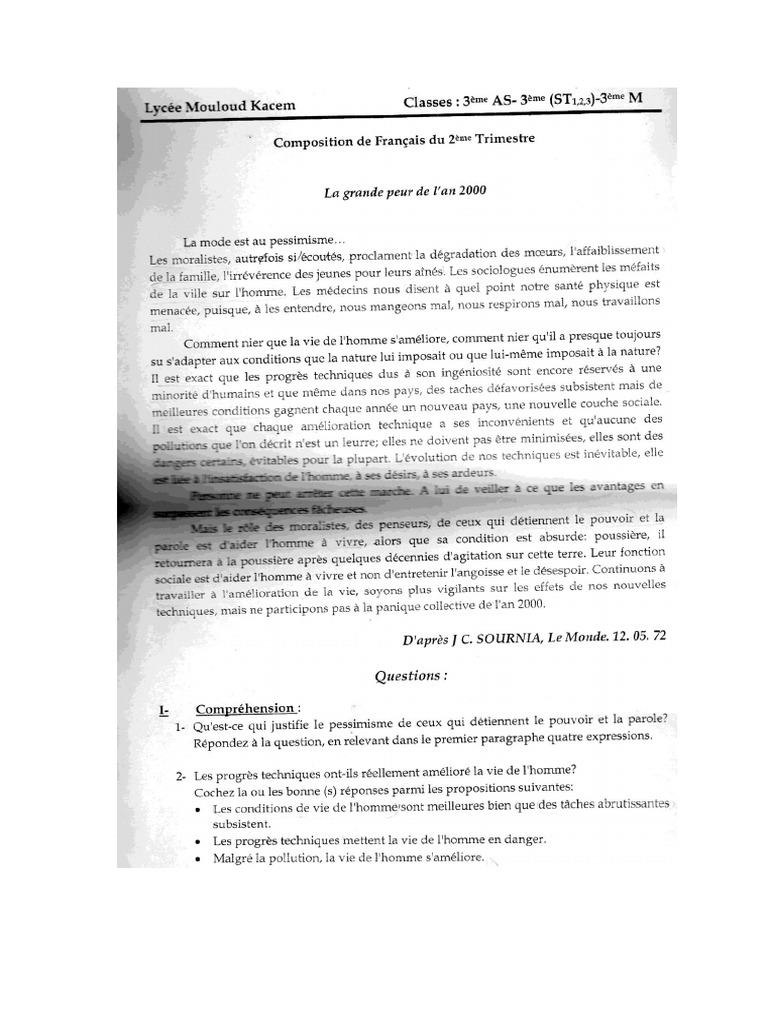 La Grande Peur de L'an 2000 | PDF