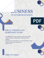 Business Plan Proposal Presentation