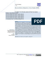 B-Students' Writing Error in Parts of Speech.A Case Study of EFL Students