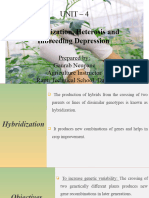 4. Hybridization, heterosis and inbreeding depression