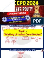 Top - 100 Polity Questions For SSC