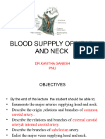 Blood Suppply of Head and Neck