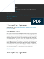 Situs Inversus: Primary Ciliary Dyskinesia